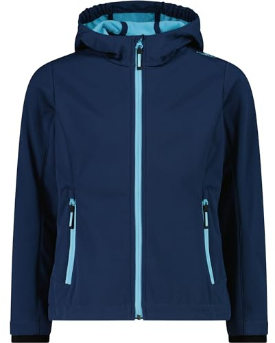 CMP Softshell Jungen Kapuzen Jacke | für aktive Kinder, ergonomischer Schnitt, atmungsaktiv, Outdoor-Abenteuer, Funktionsjacke, atmungsaktiv, Sweatjacke
