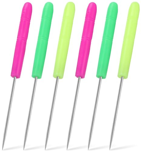 Angoily Set 50 Pezzi Strumenti per Cucire e Ago per Tracciare Punteruoli Colorati per Patchwork e Quilling Fessura Utensili Manuali per Perforazione e Decorazione in Cucito e Lavori
