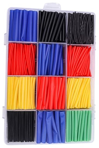 530/800 tubos termorretráctiles, relación 2: 1, tubos termorretráctiles, manguitos de cableado eléctrico, surtido de tubos retráctiles