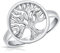 DTPsilver® Bague en Argent Fin 925 - Arbre de Vie