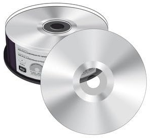MEDIARANGE DVD+R 8.5GB 25PCS 8X Silber UNBEDRUCKT