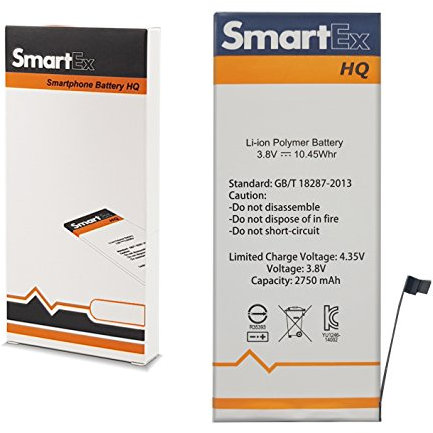 Smartex® Batteria compatibile con iPhone 6S Plus | Capacità 2750 mAh | Batteria di Ricambio senza Cicli di Ricarica | 24 Mesi di Garanzia