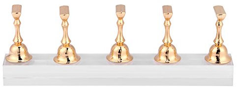 Magnetic Nail Tips Stand Holder Right Nail Art Practice Holder Gold Nail Salon DIY Manicure Tool