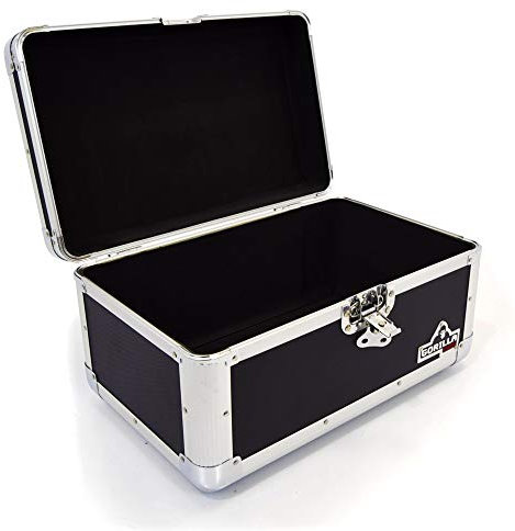 Gorilla 7 Singles Vinyl Record Carry Case Storage Box Tough Strong Holds 200pcs inc FREE Cleaning Cloth