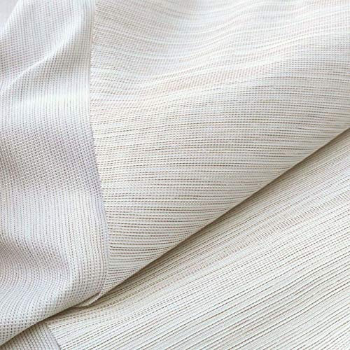 TOLKO Dekostoffe Meterware als Gardinenstoff/Vorhangstoff | Breite: 248 cm | Leichter Stoff für Dekoration Hochzeit Sonnenschutz Beschattung zum Nähen und Dekorieren (Beige Meliert)