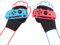 Switch Just Dance JoyCon Handschlaufe, Box-Design, freie Hände, frei tanzen mit Rhythmus, Switch Just Dance 2024, 2023, 2022, 2021, 2020, Blau und Rot
