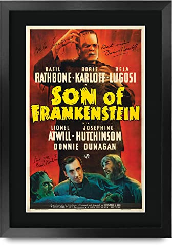 HWC Trading FR A3 Son of Frankenstein 1939 Gifts Printed Poster Signed Autograph Picture for Movie Memorabilia Fans