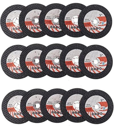 DAZZLEEX Lot de 15 disques à tronçonner circulaires en résine 75 mm pour meuleuse d'angle