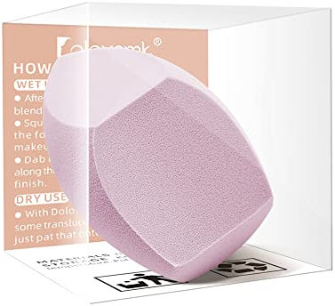 Dolovemk® | Extra Large Beauty Egg Blender Makeup Sponge Face Foundation Blending Puffs, Height:8.5cm(Dry)/10cm(Wet) (Purple)