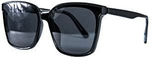 SMILODOX Damen Sonnenbrille Florida - Eckiges Design mit verspiegelten Gläsern (Schwarz)