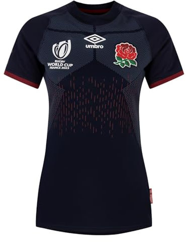 Umbro Women's England Rugby Alternate Shirt RWC 2023 Top, Navy, 14 UK