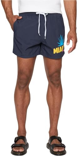 Mister Tee Herren Badehose Miami Beach Swimshorts Navy XXL