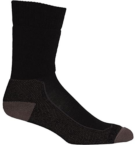 Icebreaker Herren Hike+ Medium Crew Wandersocken Schwarz S