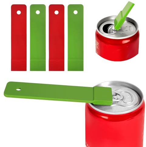 Pop Can Opener – 4 Pack Beer Can Opener, Soda Can Tab Opener, Party Essential Tool, Great Tool for Bartenders