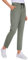CRZ YOGA Damen Sweathose Taschen Sporthose Leichte Atmungsaktive Jogginghose Lang Hose mit Tunnelzug - 70cm Grauer Salbei 40