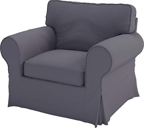 HomeTown Market Strapazierfähiger Sofabezug Ersatz kompatibel für IKEA Ektorp Sofa Cover. Slipcover nur. Sofa Nicht inbegriffen. (Polyester Sessel Dunkelgrau)