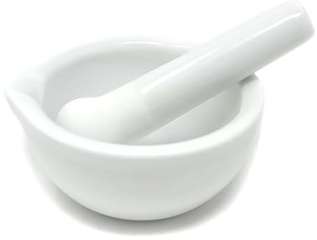 Pestle and Mortar Set Stone Spice Herb Ceramic Crusher Grinder Paste Grinding