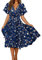 NNGOTD Robe de Plage Longue Femme Mi-Longue Robes d'été Sexy Midi Longue Mode Rétro Mini Jupe de Plage Ample pour Dames Chic élégante Décontracté Imprimé Bohème Courte Grande Taille Robe Rose Femme