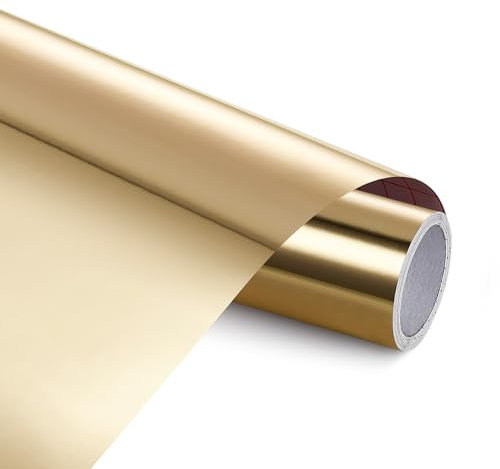Ant Premium Craft Permanet Vinyl Glossy Metallic (12inch x 10ft, Rose Gold)