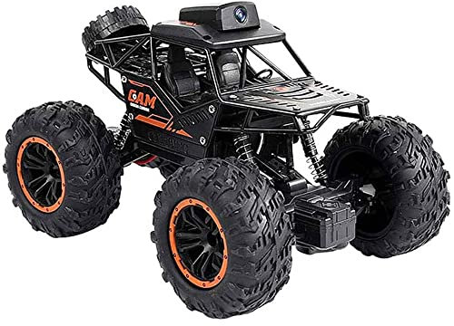 WOLWES Vehículo todoterreno con control remoto todo terreno, coche con control remoto con cámara WIFI, teléfono con cámara de alta definición, control remoto, buggy RC de modo dual, camión RC eléctric