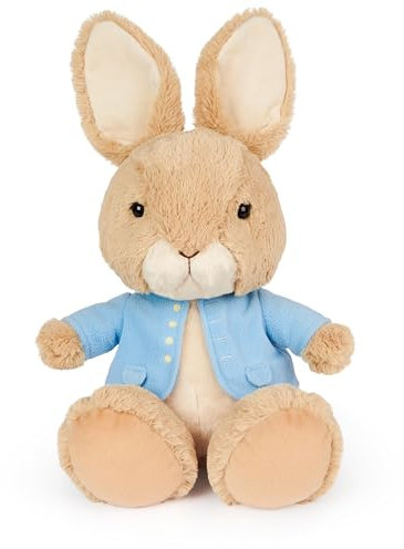 GUND Beatrix Potter Peter Rabbit Silly Pawz Plüsch, Osterhase Stofftier ab 1 Jahren, Braun/Blau, 27,9 cm