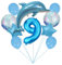 Ozean Tiere Geburtstagsfeier Dekoration Unterwasserwelt Kinder-Geburtstag Mädchen Junge Folienballon Blue Dolphin 9 Jahre Delfin Geburtstag Deko Große Delfin Folienballon Geburtstags Deko Jungen