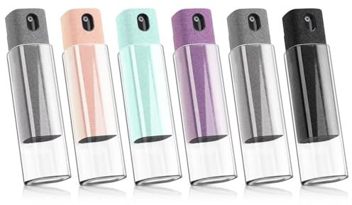 6 Pack Screen Cleaner,3-in-1 Touchscreen Mist Cleaner Spray and Microfiber Cloth,Built-in Cleaning Solution,Portable Reusable Fingerprint-Proof Spray Bottle for Phone/Laptop/iPad/TV/Monitor/Car Screen