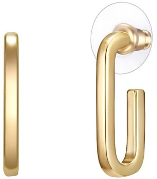 Lulu Jane Damen Ohrringe aus Metall-Legierung Modeschmuck Ohrstecker gelbgold