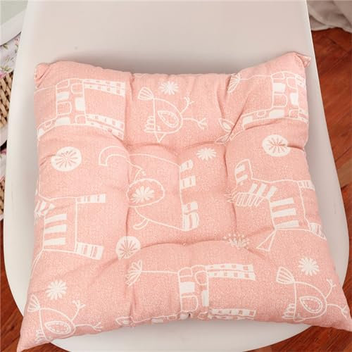 Hixingo Sitzkissen Stuhl, Stuhlkissen Outdoor und Indoor Komfortabel Sitzpolster Waschbar Bequem Weiches Stuhlkissen Boden für Küche, Garten, Büro (45x45CM,Zebra-Pulver)