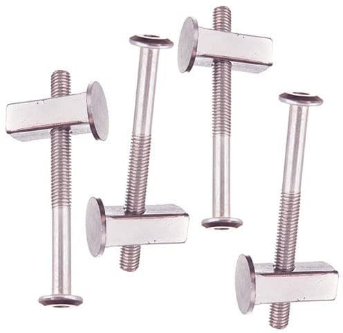 Generic Bed Bolts HEAVY DUTY M8/8mm Replacement Fixing Kits Square end Block Nuts (2 Square Nuts + 2 Bolts)