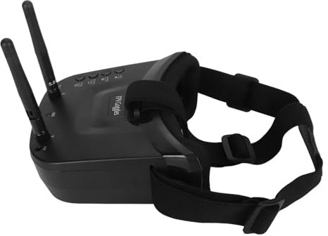 Zunate FPV-Brille, HD-Display, Langlebiger Betrieb mit Integriertem Empfänger für FPV-Racing-Drohnen-Quadcopter