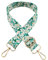 ZOONAI Women Girls Flower Shoulder Strap Wide Crossbody Bag Strap Adjustable Handbag Purse Replacement Belt (Green)