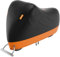 Motorrad Abdeckplane Outdoor, Yomisee Motorradabdeckung Wasserdicht 210D Motorradplane Motorrad Garage Plane Abdeckung für Motor Harley-Davidson, Honda, Suzuki (245X105X125 cm)