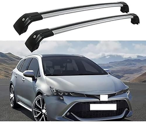 HHYHUJYG Dachträger, Für Toyota Corolla Touring Sports 5-Dr Estate 2019-2023,RelingträGer,offene Dachrelings mit,Dachträger Querstange,Lastenträger,Fracht Dachträger,A