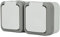 Electraline 615906 2 Prises Françaises (2P+T) 16A / Double Prise Outdoor IP55 Hypro