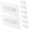 UPKOCH 8 Pezzi Porta divisorio per armadio molletta per mensola per libro attaccare sul supporto degli scaffali molletta per mensola a muro per casa piolo reggimensola pvc Transparent