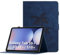 Funda para Samsung Galaxy Tab S9 Plus 2023/ S9+ / S9 FE Plus 12,4 Pulgadas PU Cuero Flip Tableta Protectora Carcasa con Cierre Magnético Múltiple Ángulo Soporte Cubierta, Azul Marino