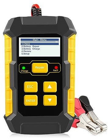 KW510 5A Full Automatic Car Battery Tester Pulse Repair Charger Wet Dry Lead Acid Car Battery Repair Tool - Battery Analyzer