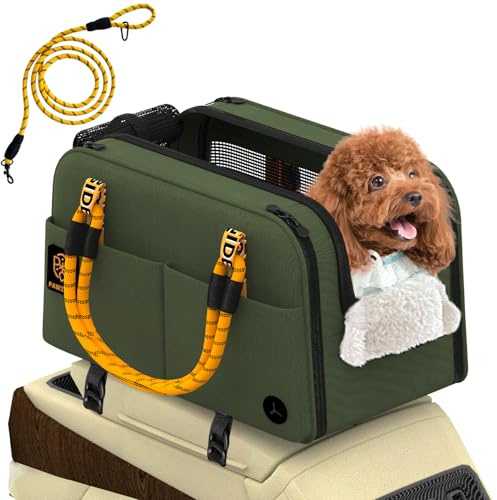 PAWZIDEA Center Console Dog Car Seat for Small Dogs & Cats up to 5.45 Kg