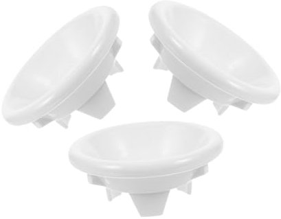 GALPADA Pack of 3 Urinal Accessories Block Urinal Drain Cover Plug Urinal Filter Plug Urinal Cap Strainer Plug for Urinal Universal Plug for Bathroom Urinal Urinal Plug ABS White