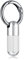 Ptwola Small Pill Case Keychain Tiny Portable Carabiner Clip Pill Holder Bottle Micro Waterproof Metal Container Medicine Organizer for Outdoor Camping Travel Purse Pocket (Silver Reticulation)