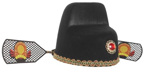 ULTECHNOVO Chapeau Chinois Ancien Accessoire de Cosplay Élégant pour Hommes Chapeau Traditionnel Chinois pour et Performances Couleur Aléatoire