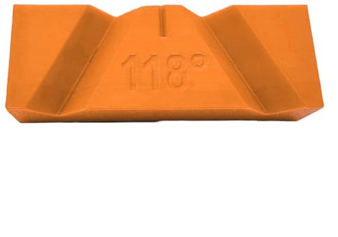 Drill Bit Sharpener Guide Tool for Bench Grinder with 118° and 135° Angle Settings Drill Sharpening Jig(Orange 118°)