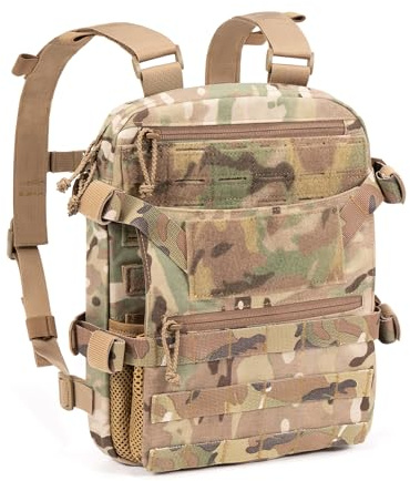 CLTAC ABP Tactical MOLLE Hydration Backpack Military Assault Vest Back Panel Pack for Men Training Hiking Airsoft