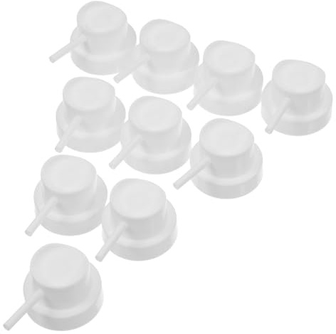 BETOOKY 50 Embouts Spray en Plastique Blanc pour Peinture, Diffuseurs Fins pour Bombe Aérosol, 50 Pièces, Adaptés aux Projets Artistiques et Peinture Plastique