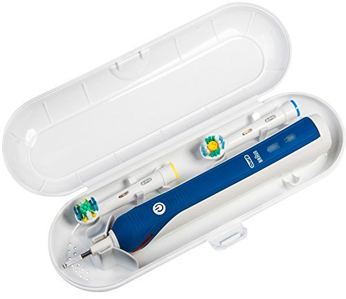 Nincha Reise-Etui für Oral B elektrische Zahnbürste - Aufbewahrungsbox für 1 Zahnbürste und 2 Bürstenköpfe（Weiß）