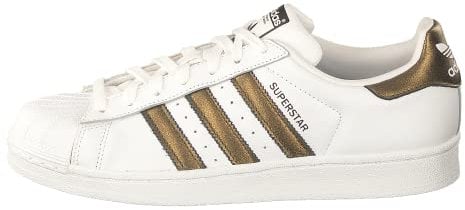 adidas Superstar W, Scarpe da Ginnastica Donna, Nero (Ftwr White/Core Black/Core Black), 36 2/3 EU