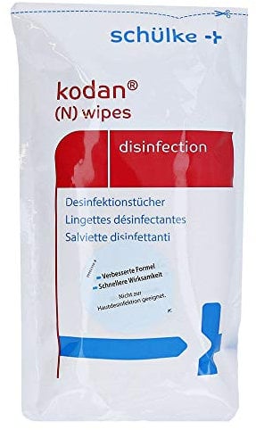 kodan N wipes Refill gebrauchsfertige Tücher zur Desinfektion und Reinigung von Flächen aller Art, 90 St. Tücher