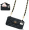 UnnFiko Wallet Case Compatible with iPhone, Cute Light Luxury Bag Design, Purse Flip Card Pouch Cover Soft Silicone Case with Handstrap Long Shoulder Strap (New iPhone 11, Black)