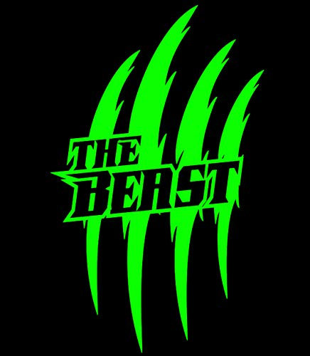 HR-WERBEDESIGN 2X Monster Kralle Sticker Aufkleber Motorrad Auto The Beast OEM Devil Tuning ee